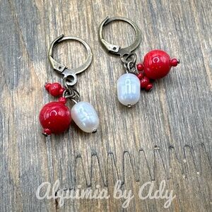 Red mountain Jasper silver studs